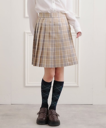 【2026年入卒・セレモニー・卒服】チェックプリーツスカート