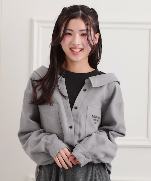 シャツドッキング長袖プルオーバー