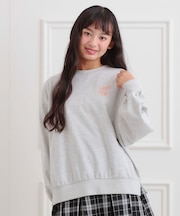 アニマルプリント裏毛プルオーバー