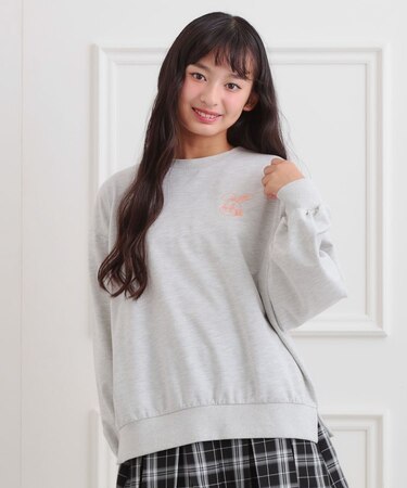 アニマルプリント裏毛プルオーバー