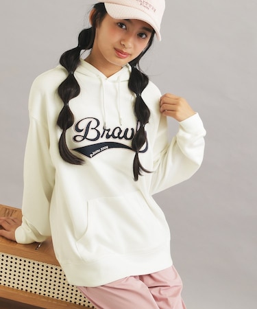 サテンアップリケBIGパーカー