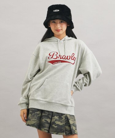 サテンアップリケBIGパーカー