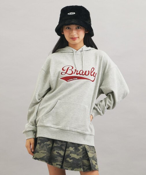 サテンアップリケBIGパーカー