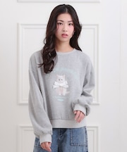 ベロアリボンネコフォトトレーナー