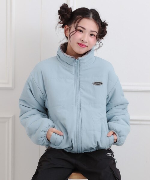 ボアリバーシブルブルゾン｜ピンクラテの通販｜&mall（アンドモール