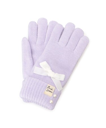 ベロアリボン裏モール手袋