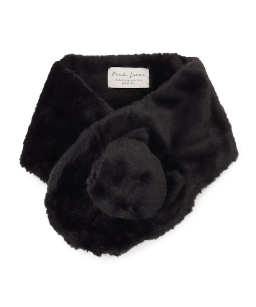 ポンポン耳付きティペット