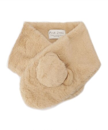 ポンポン耳付きティペット