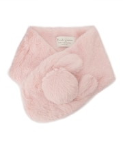 ポンポン耳付きティペット