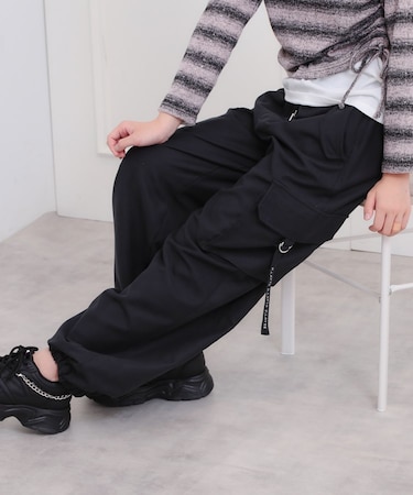 ピーチ起毛ベーシックカーゴパンツ