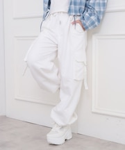 ピーチ起毛ベーシックカーゴパンツ