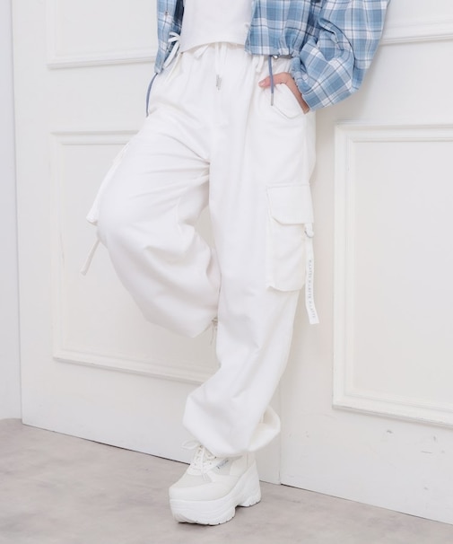 ピーチ起毛ベーシックカーゴパンツ