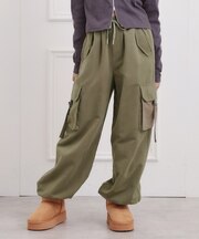 ピーチ起毛ベーシックカーゴパンツ