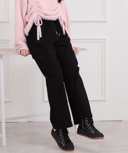 裏起毛イージーロングパンツ