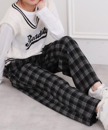 裏起毛イージーロングパンツ