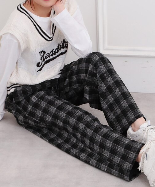 裏起毛イージーロングパンツ