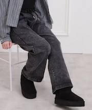 裏起毛イージーロングパンツ