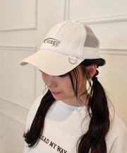 ロゴ刺繍メッシュキャップ