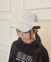 ロゴ刺繍メッシュキャップ
