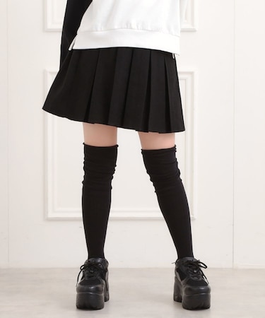 微起毛プリーツスカート