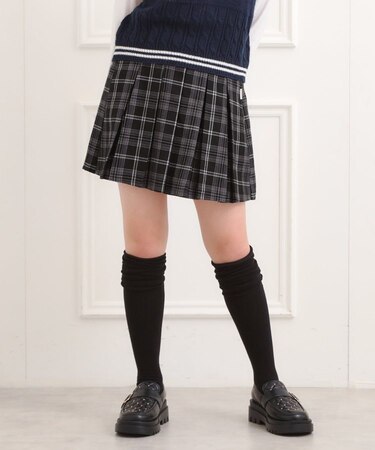 微起毛プリーツスカート