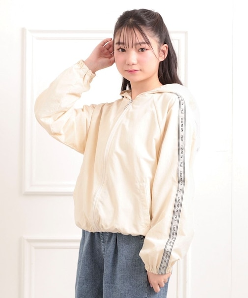 ロゴラインナイロンパーカーブルゾン