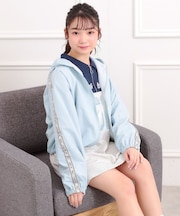 ロゴラインナイロンパーカーブルゾン