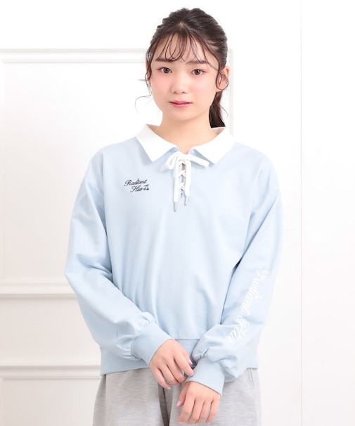 【セットアイテム】ミニ裏毛レースアップ＋キュロットパンツ