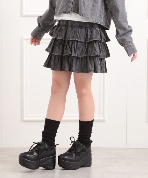 デニムティアードスカート