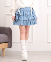 デニムティアードスカート