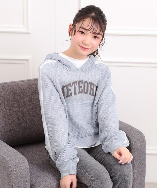 【セットアイテム】メッシュニットパーカー+ロンT