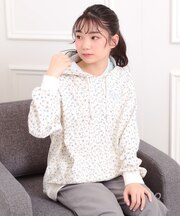 バック発泡プリントパーカー