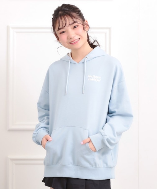 バック発泡プリントパーカー