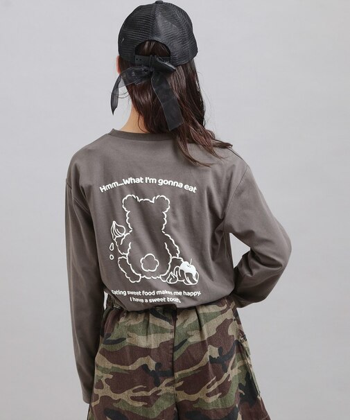 発泡クリームくまちゃんロンT