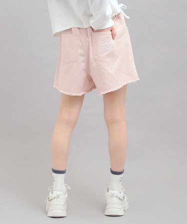 デニムツイルダメージショートパンツ