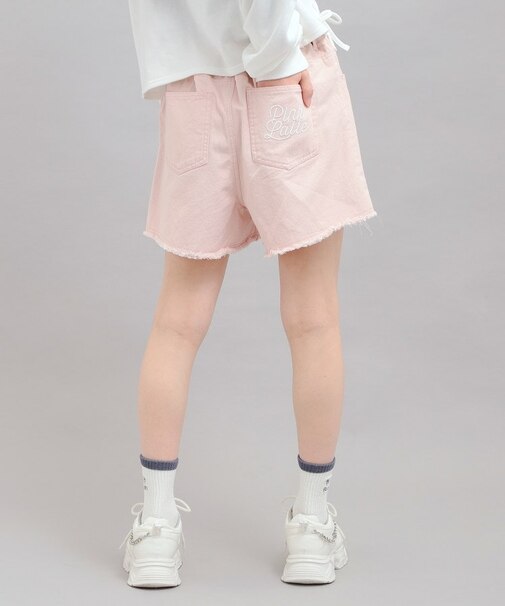 デニムツイルダメージショートパンツ