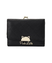 ハーフ猫がま口コンパクト財布