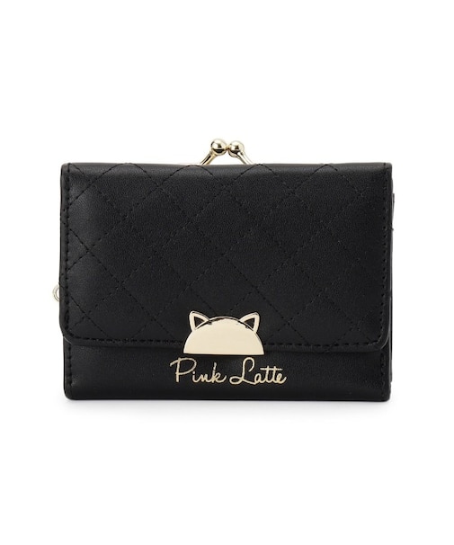 ハーフ猫がま口コンパクト財布
