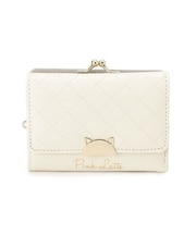 ハーフ猫がま口コンパクト財布