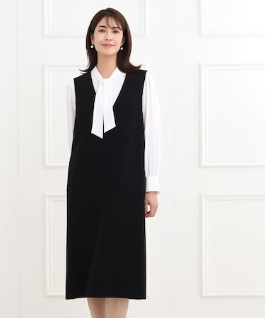 【フォーマル/洗える/セットアップ可】ジャンパースカート