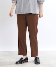 【E‐QUALITY／手洗い可】テーパードストレッチパンツ