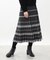 【WEB限定カラーあり／手洗い可／セットアップ可】バイカラーチェック柄ジャカードスカート