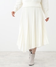 【R‐QUALITY】アシメトリープリーツスカート