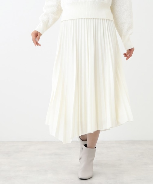 【R‐QUALITY】アシメトリープリーツスカート