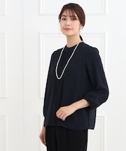 【夏SALE／マシンウォッシュ可】フロントレースブラウス