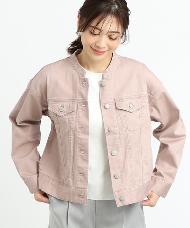 【手洗い可】カラーデニムジャケット