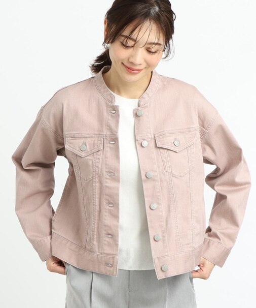 【手洗い可】カラーデニムジャケット