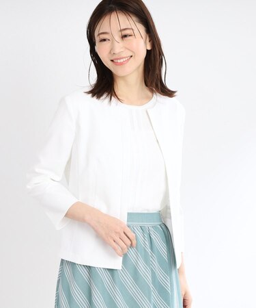 【夏SALE／UVカット／接触冷感／洗える／セットアップ可】ドライタッチジャケット