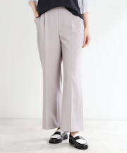 【マシンウォッシュ可／セットアップ可能】ストレートシルエットパンツ