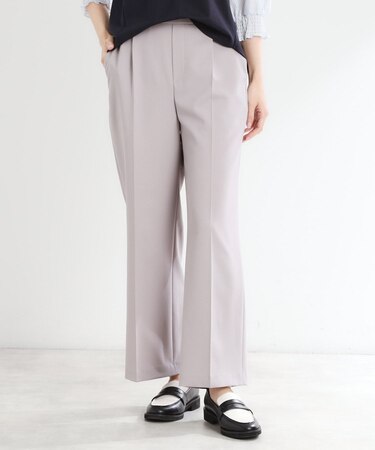 【マシンウォッシュ可／セットアップ可能】ストレートシルエットパンツ